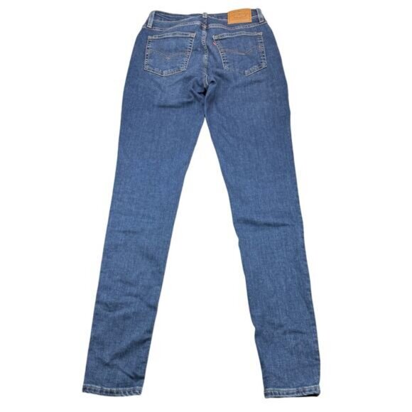 LEVI'S Premium 721 High-Rise Skinny Jeans Sz 28 Blue Wave Dark - Picture 8 of 9